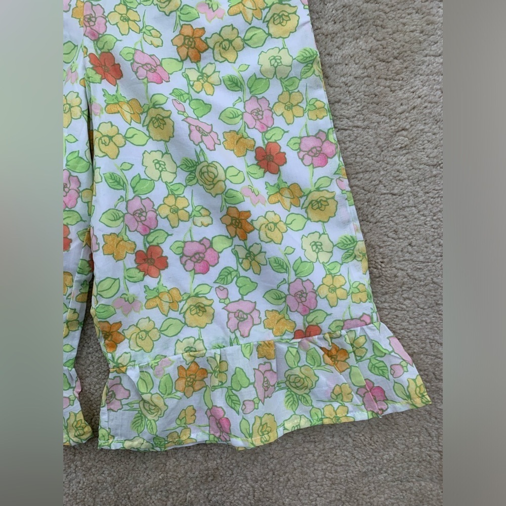 Janie and Jack NWT Size 4 Ruffle Floral Jumpsuit - Picture 6 of 7